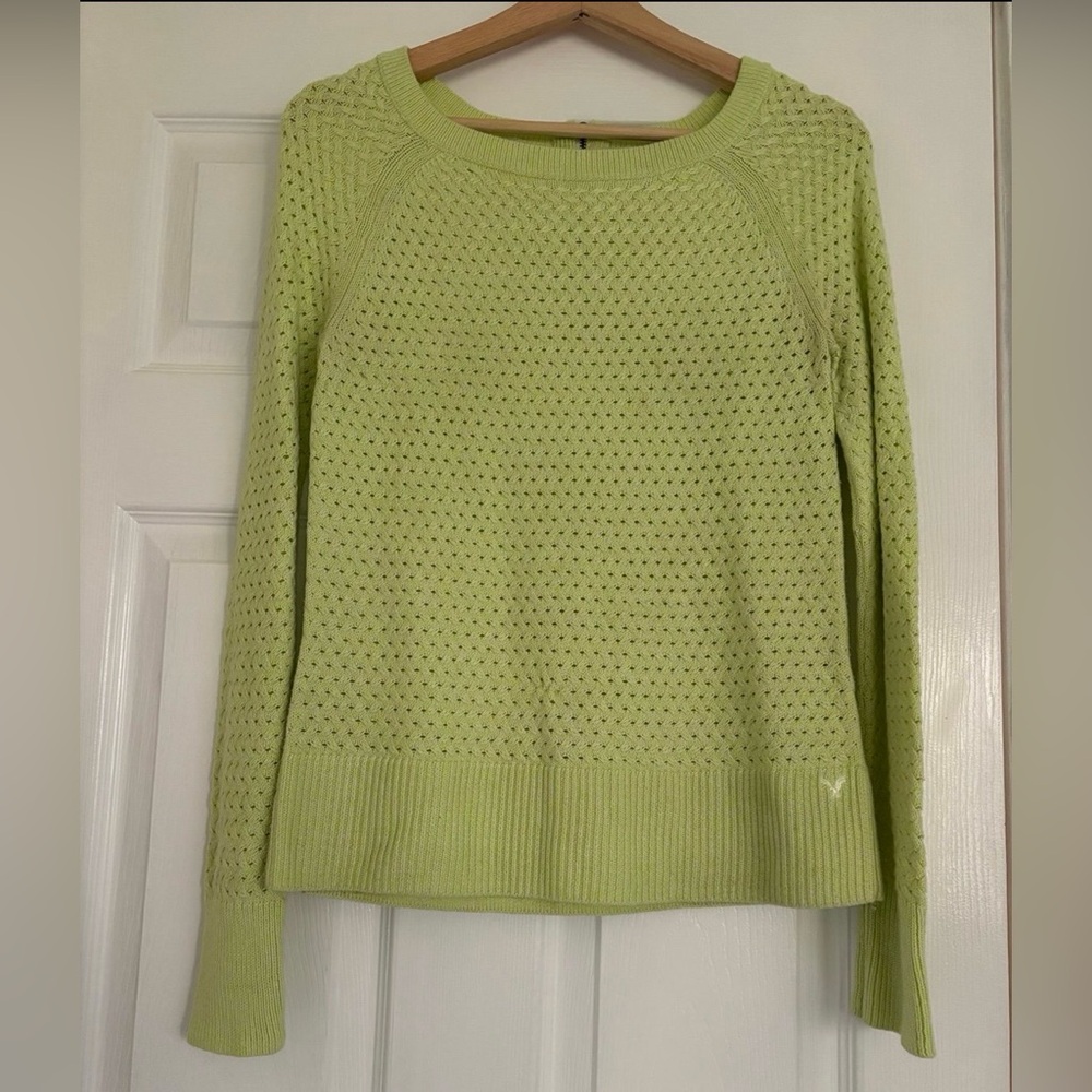 American Eagle Outfitters Neon Green Knit Top